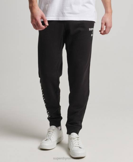 Superdry cod core sport joggeri îmbrăcăminte negru bărbați JX0Z6377