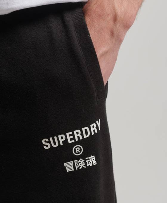 Superdry cod core sport joggeri îmbrăcăminte negru bărbați JX0Z6377