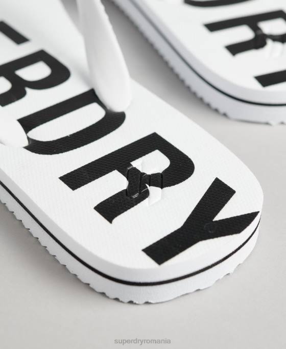 Superdry cod esențial șlapi pantofi alb bărbați JX0Z1916