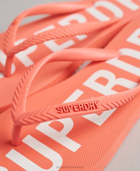 Superdry cod esențial șlapi pantofi coral femei JX0Z4416