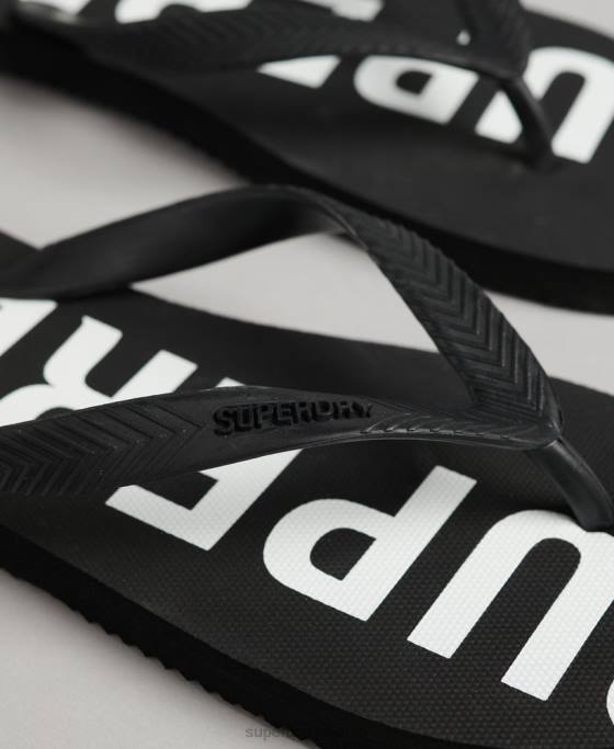 Superdry cod esențial șlapi pantofi negru bărbați JX0Z1933