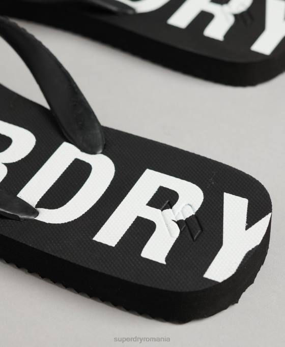 Superdry cod esențial șlapi pantofi negru bărbați JX0Z1933