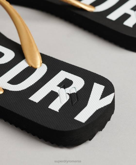 Superdry cod esențial șlapi pantofi negru femei JX0Z4388