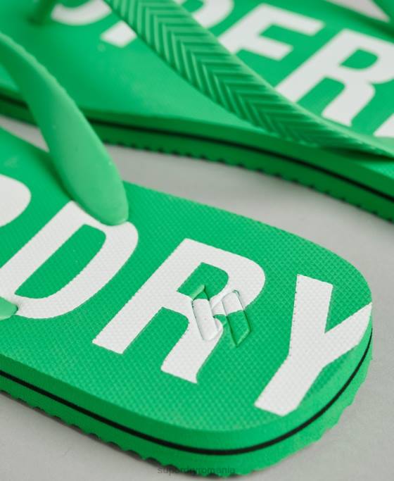 Superdry cod esențial șlapi pantofi verde bărbați JX0Z1932