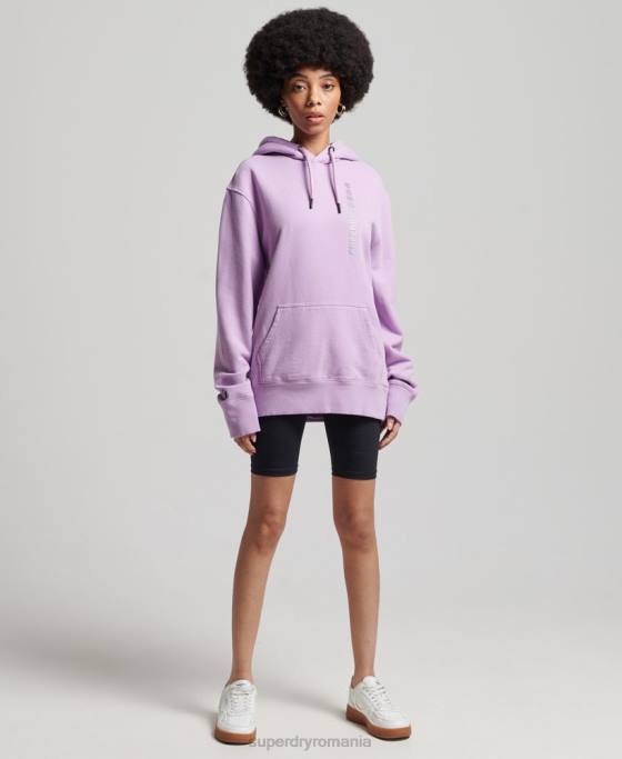 Superdry cod liniar hanorac largi îmbrăcăminte Violet femei JX0Z3438