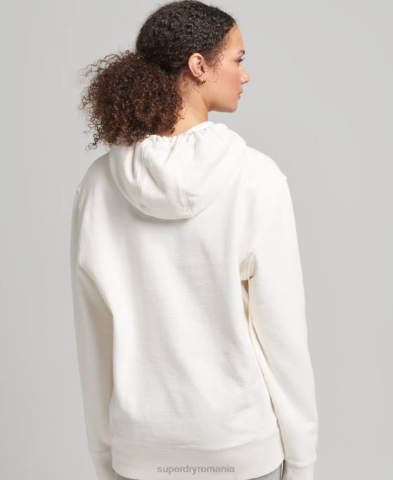 Superdry cod liniar hanorac largi îmbrăcăminte alb femei JX0Z5904