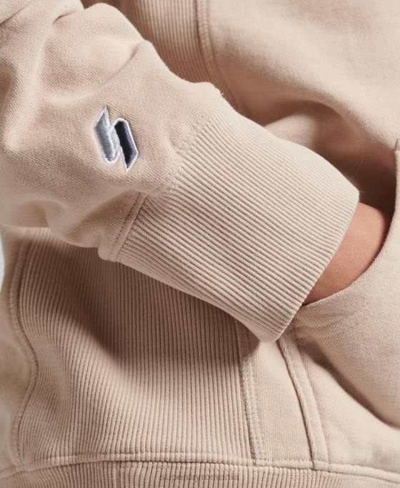 Superdry cod liniar hanorac largi îmbrăcăminte bej femei JX0Z5889