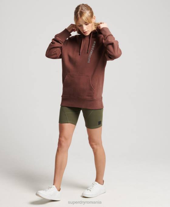 Superdry cod liniar hanorac largi îmbrăcăminte maro femei JX0Z5882