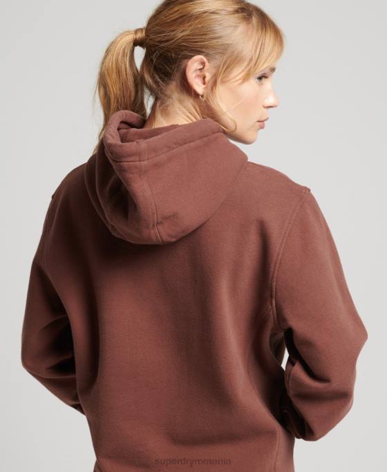 Superdry cod liniar hanorac largi îmbrăcăminte maro femei JX0Z5882