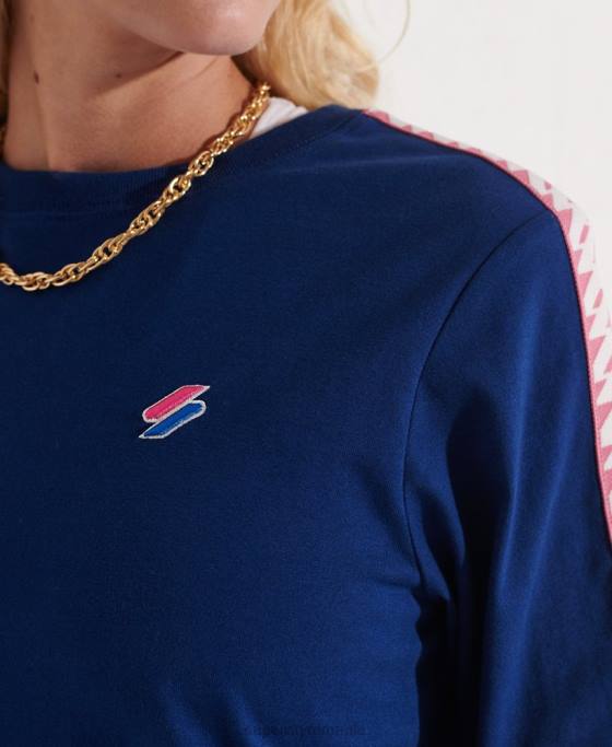 Superdry cod logo-ul de sus îmbrăcăminte marina femei JX0Z3073
