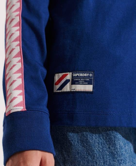 Superdry cod logo-ul de sus îmbrăcăminte marina femei JX0Z3073