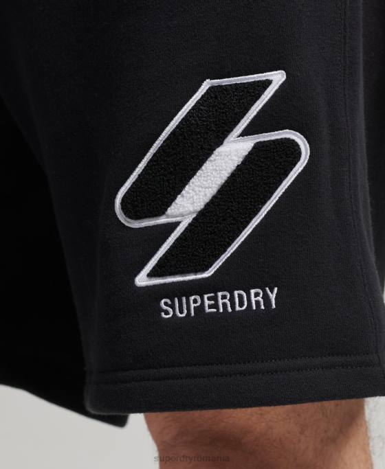 Superdry cod pantaloni scurți clasici îmbrăcăminte negru bărbați JX0Z372