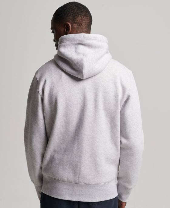 Superdry cod sportswear hanorac cu fermoar îmbrăcăminte gri bărbați JX0Z543