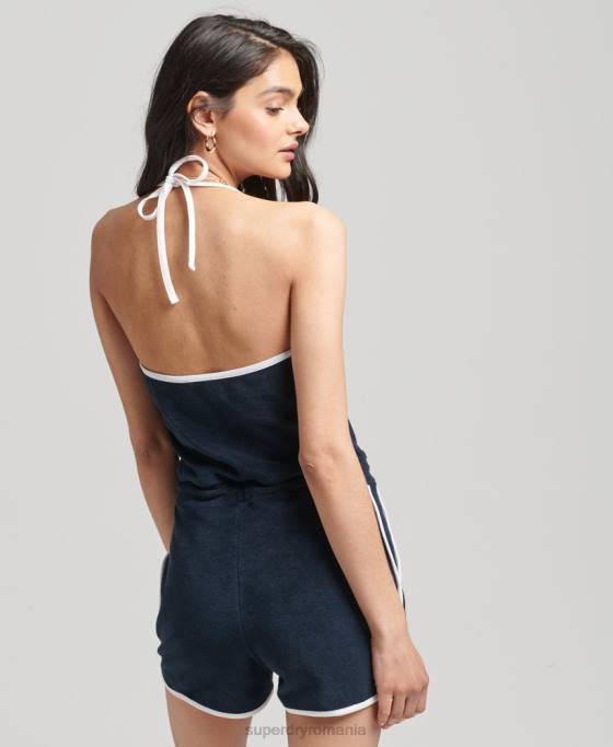 Superdry costum de joacă cu prosop de epocă îmbrăcăminte marina femei JX0Z4100