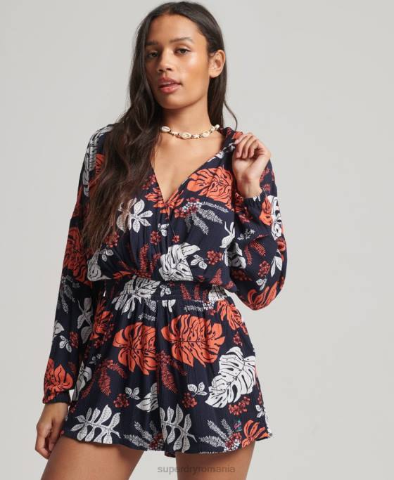 Superdry costum de plajă de epocă îmbrăcăminte marina femei JX0Z4098