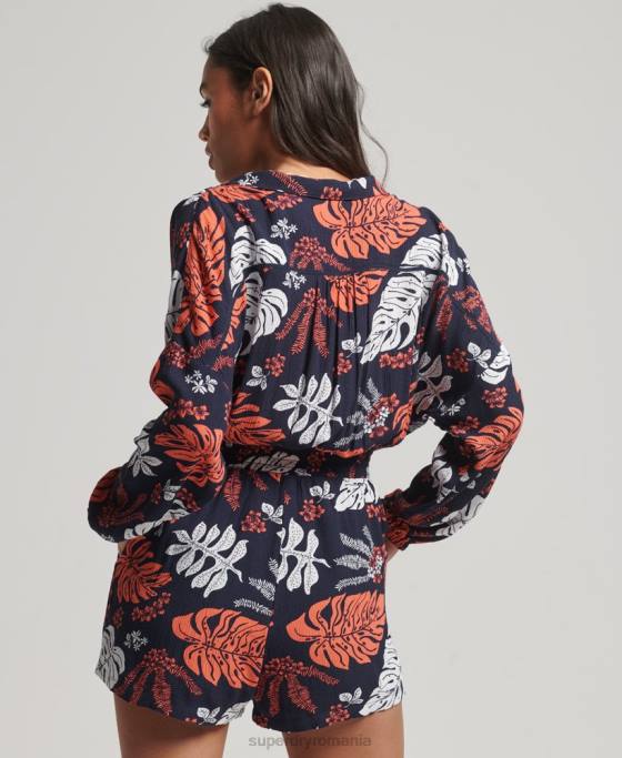 Superdry costum de plajă de epocă îmbrăcăminte marina femei JX0Z4098