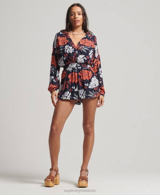 Superdry costum de plajă de epocă îmbrăcăminte marina femei JX0Z4098