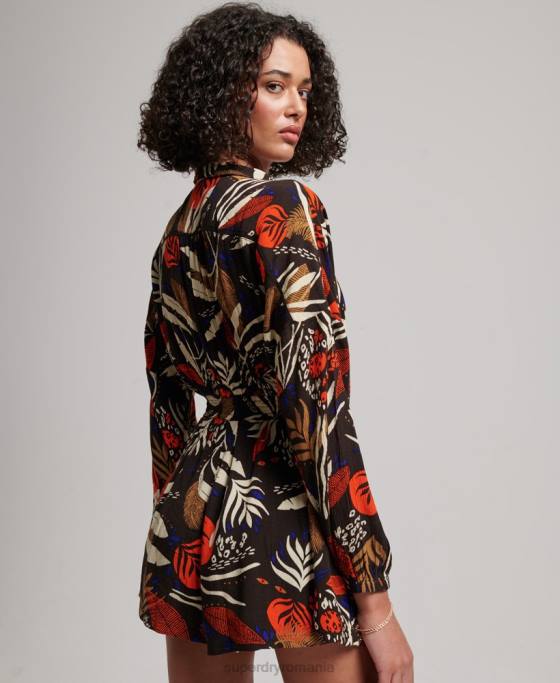 Superdry costum de plajă de epocă îmbrăcăminte maro femei JX0Z4095