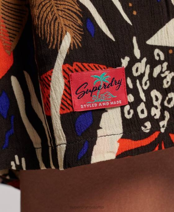 Superdry costum de plajă de epocă îmbrăcăminte maro femei JX0Z4095