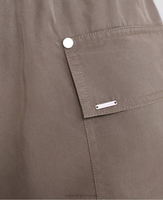 Superdry costum nevada cu halter îmbrăcăminte kaki femei JX0Z4107