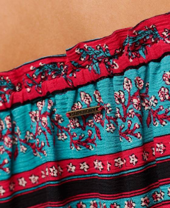 Superdry crop top cu mânecă scurtă îmbrăcăminte roz femei JX0Z2109