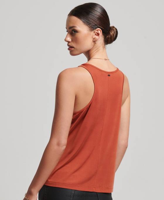 Superdry cupro tank top îmbrăcăminte roșu femei JX0Z6705