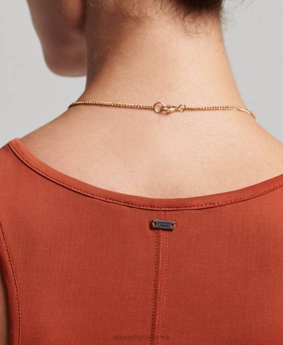 Superdry cupro tank top îmbrăcăminte roșu femei JX0Z6705