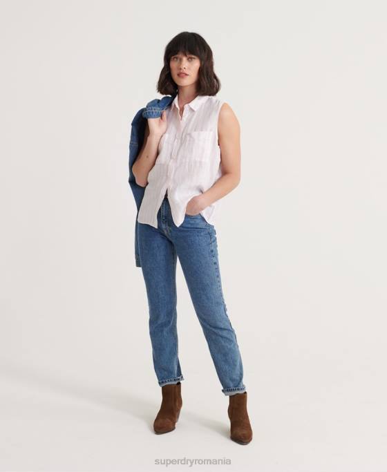 Superdry cămașă Aubrey îmbrăcăminte roz femei JX0Z3050