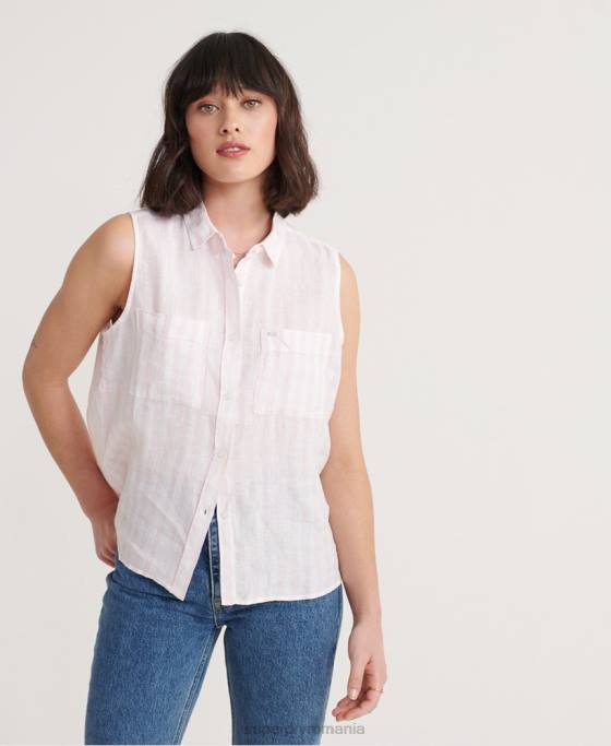 Superdry cămașă Aubrey îmbrăcăminte roz femei JX0Z3050