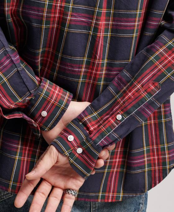 Superdry cămașă clasică cu nasturi de la Londra din bumbac organic îmbrăcăminte verde bărbați JX0Z203