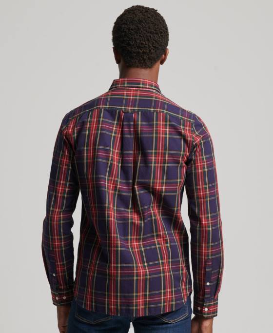 Superdry cămașă clasică londoneză cu nasturi îmbrăcăminte verde bărbați JX0Z165