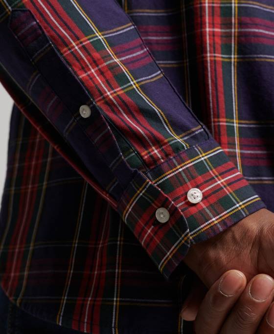 Superdry cămașă clasică londoneză cu nasturi îmbrăcăminte verde bărbați JX0Z165