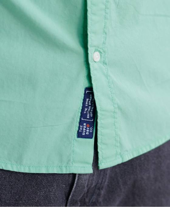 Superdry cămașă clasică twill lite cu mânecă lungă îmbrăcăminte verde bărbați JX0Z243