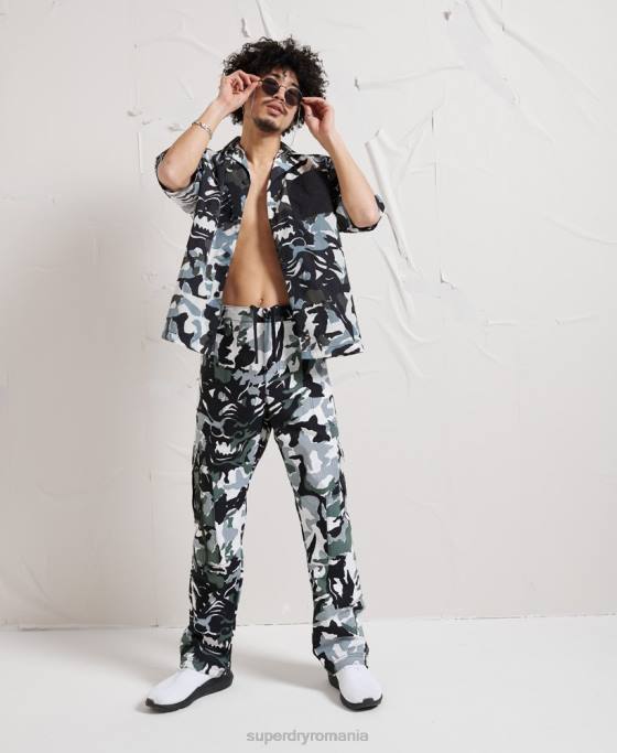 Superdry cămașă cu distopie energetică îmbrăcăminte multi bărbați JX0Z220