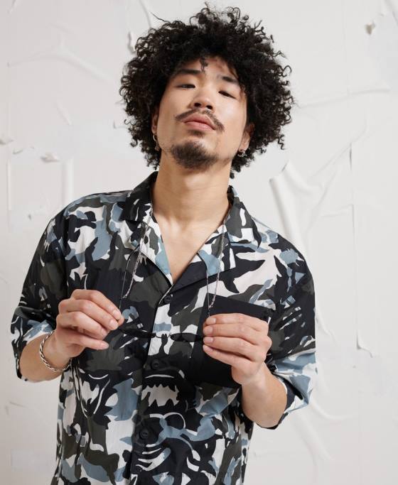 Superdry cămașă cu distopie energetică îmbrăcăminte multi bărbați JX0Z220