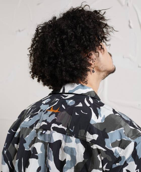 Superdry cămașă cu distopie energetică îmbrăcăminte multi bărbați JX0Z220