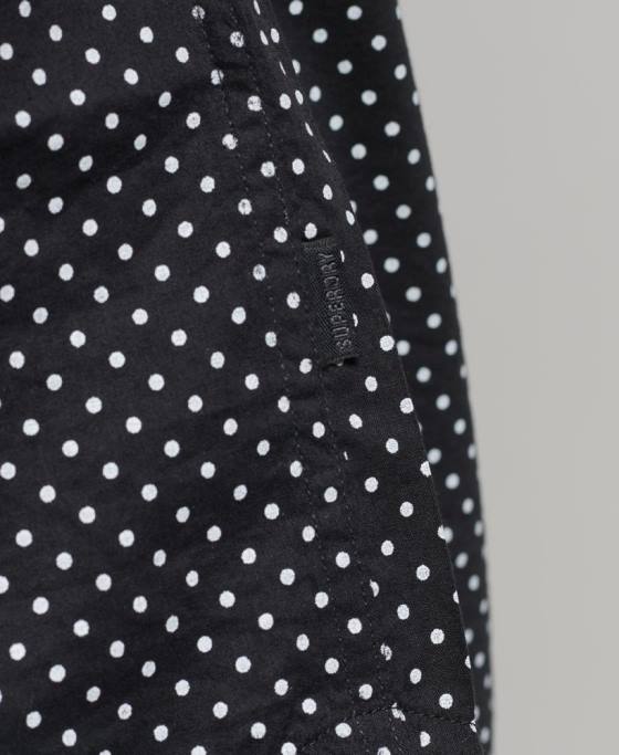 Superdry cămașă cu imprimeu peste tot îmbrăcăminte negru bărbați JX0Z230