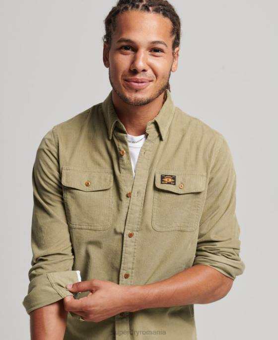 Superdry cămașă din șnur trailsman îmbrăcăminte bronzat bărbați JX0Z234