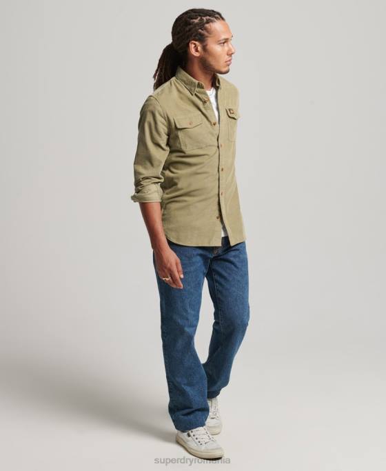 Superdry cămașă din șnur trailsman îmbrăcăminte bronzat bărbați JX0Z234