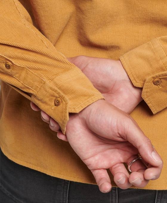 Superdry cămașă din șnur trailsman îmbrăcăminte galben bărbați JX0Z227