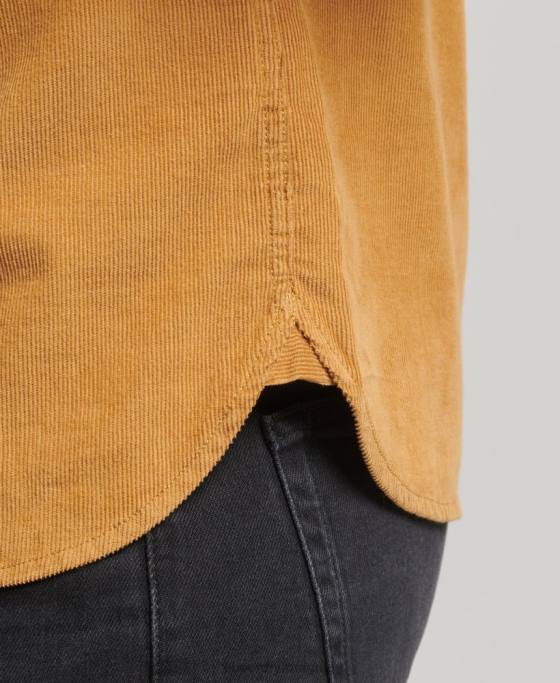 Superdry cămașă din șnur trailsman îmbrăcăminte galben bărbați JX0Z227