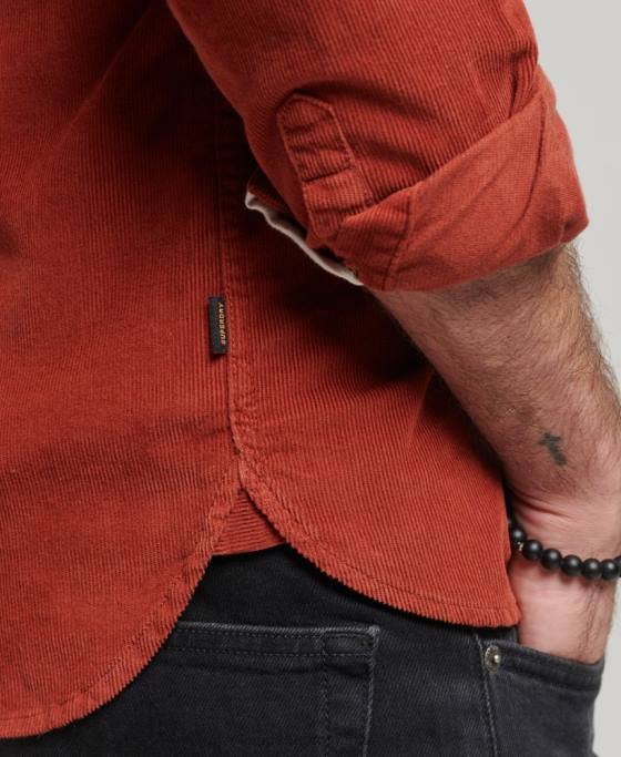 Superdry cămașă din șnur trailsman îmbrăcăminte maro bărbați JX0Z228