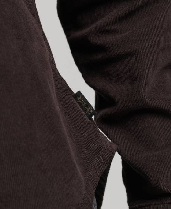 Superdry cămașă western cu șnur îmbrăcăminte maro femei JX0Z3015