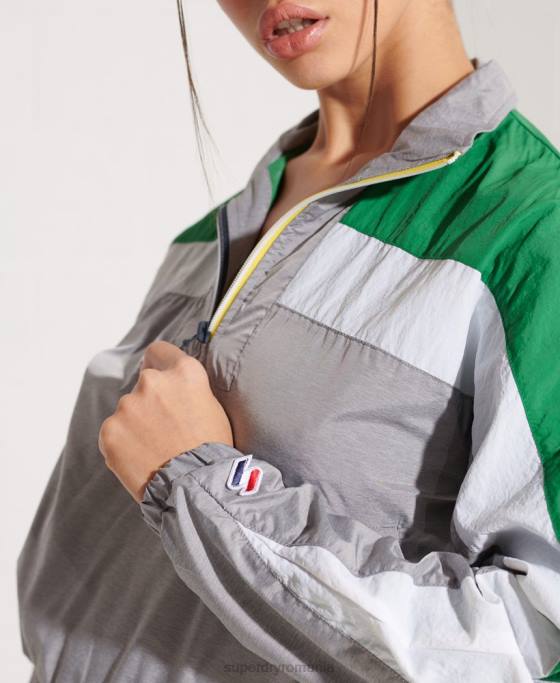 Superdry dolman deasupra căii de sus îmbrăcăminte gri femei JX0Z5645