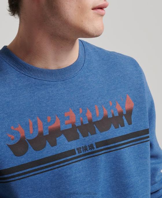 Superdry echipaj de umbră de epocă îmbrăcăminte marina bărbați JX0Z579