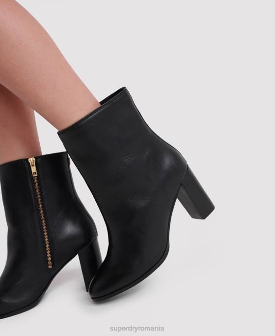 Superdry editează cizmele înalte elegante pantofi negru femei JX0Z4428