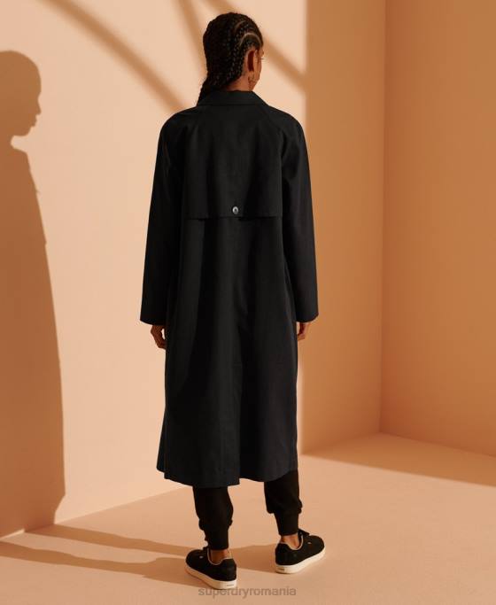 Superdry ediție limitată clasic mac îmbrăcăminte negru femei JX0Z3849