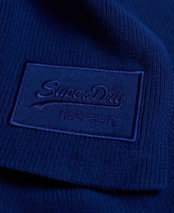 Superdry eșarfă clasică cu logo vintage accesorii albastru bărbați JX0Z6410