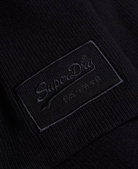 Superdry eșarfă clasică cu logo vintage accesorii negru bărbați JX0Z1818