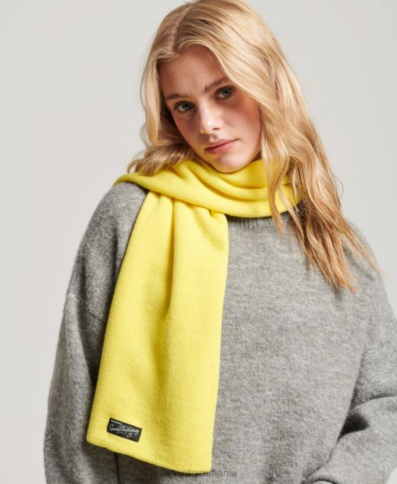 Superdry eșarfă clasică de epocă accesorii galben femei JX0Z4230